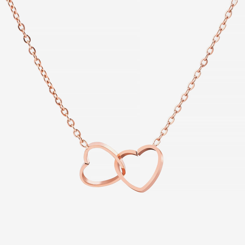 Double Heart Collier